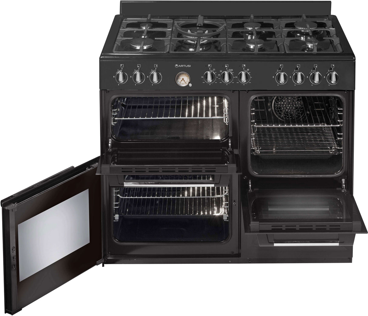 Artusi 100cm 65L Dual Fuel Freestanding Oven/Stove AFGR1047B
