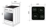 Artusi 60cm 59L Stainless Steel Freestanding Induction Oven/Stove AFI607X