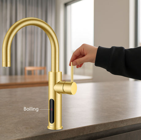 Alia X51 Intelligent Filtered Boiling Dispenser Tap Brushed Gold AG-BXBG