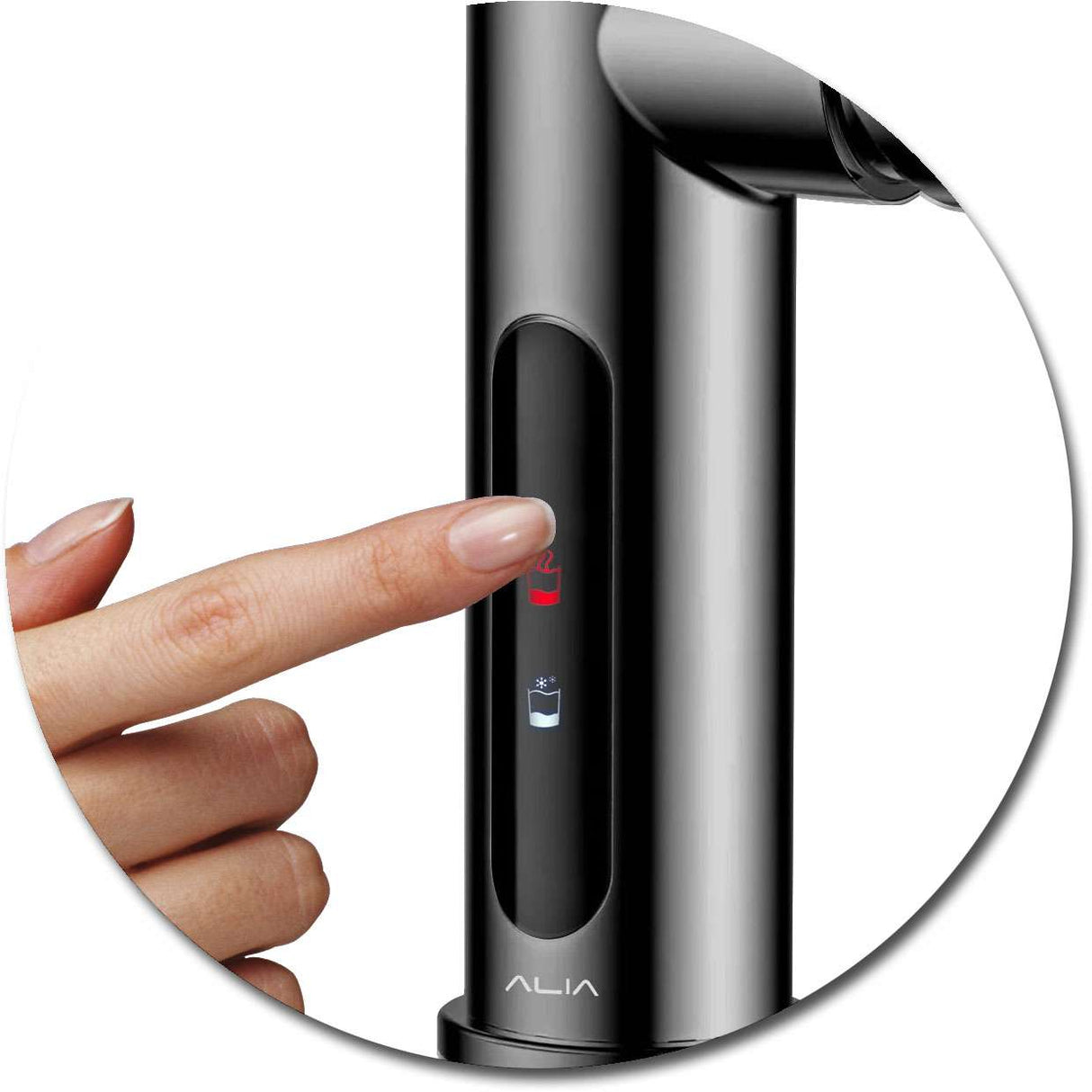 Alia X51 Intelligent Boiling/Chilled Dispenser Tap Gunmetal Grey AG-CS101GM