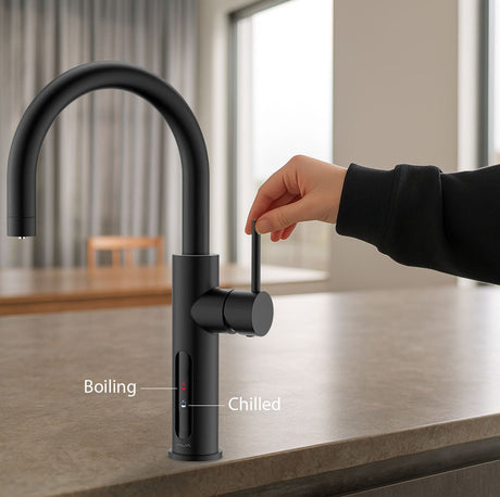 Alia X51 Intelligent Boiling/Chilled Dispenser Tap Matte Black AG-CS101MB