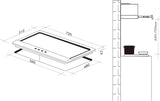 Artusi 70cm Gas Cooktop AGH71XFFD