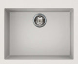 Artusi White Single Bowl Inset/Undermount Granitek Sink AGS611W