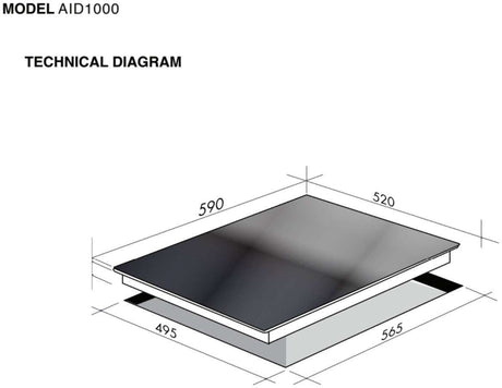 Artusi 60cm Induction Cooktop AID1000
