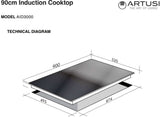 Artusi 90cm Induction Cooktop AID3000