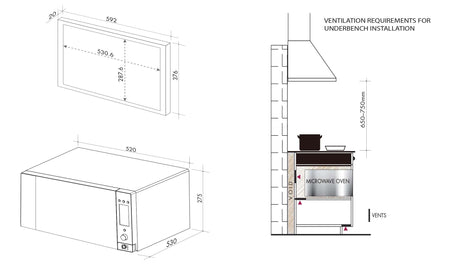 Artusi 31L Microwave Oven AMC31X