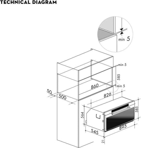 Artusi 90cm Electric Built-In Wall Oven AO960X
