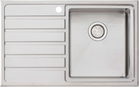 Oliveri Apollo Single Right Hand Bowl Inset/Undermount Sink With Drainer AP1422