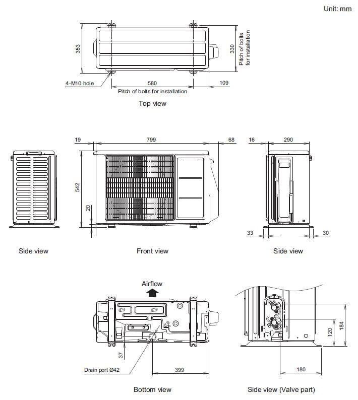 Fujitsu 4.2kW Cool / 4.7kW Heat Split System Air Conditioner ASTH14KNCA