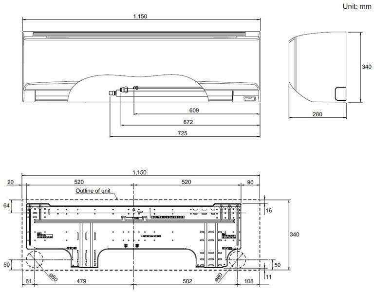 Fujitsu 8.5kW Cool / 9.0kW Heat Split System Air Conditioner ASTH30KMTD