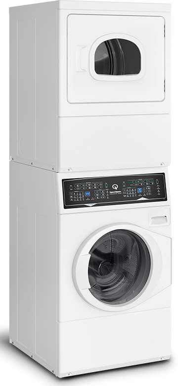 Speed Queen Black Serie 10kg Washer + 9kg Electric 20AMP Dryer Stack ATEE9A