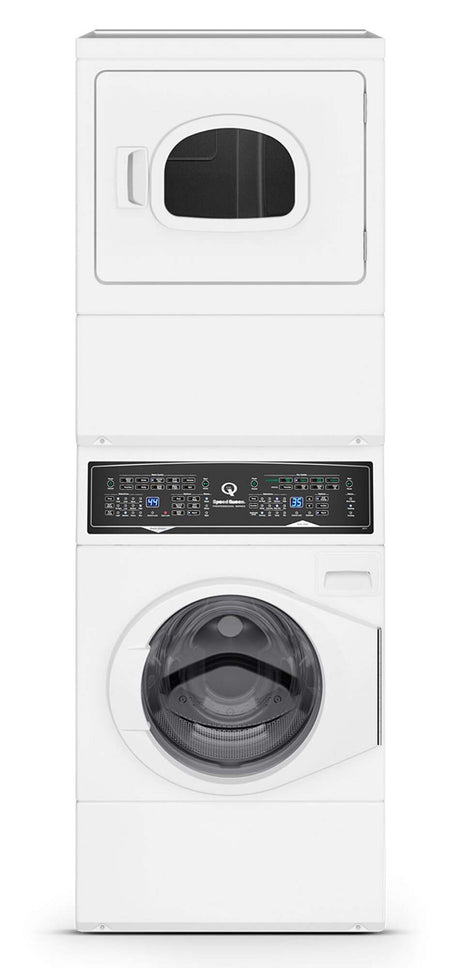 Speed Queen Black 10kg Washer + 9kg LPG/NG Gas Dryer Stack ATGE9A