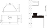 Artusi 90cm Concealed Undermount Rangehood AUM90B
