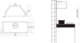 Artusi 90cm Concealed Undermount Rangehood AUM90NS