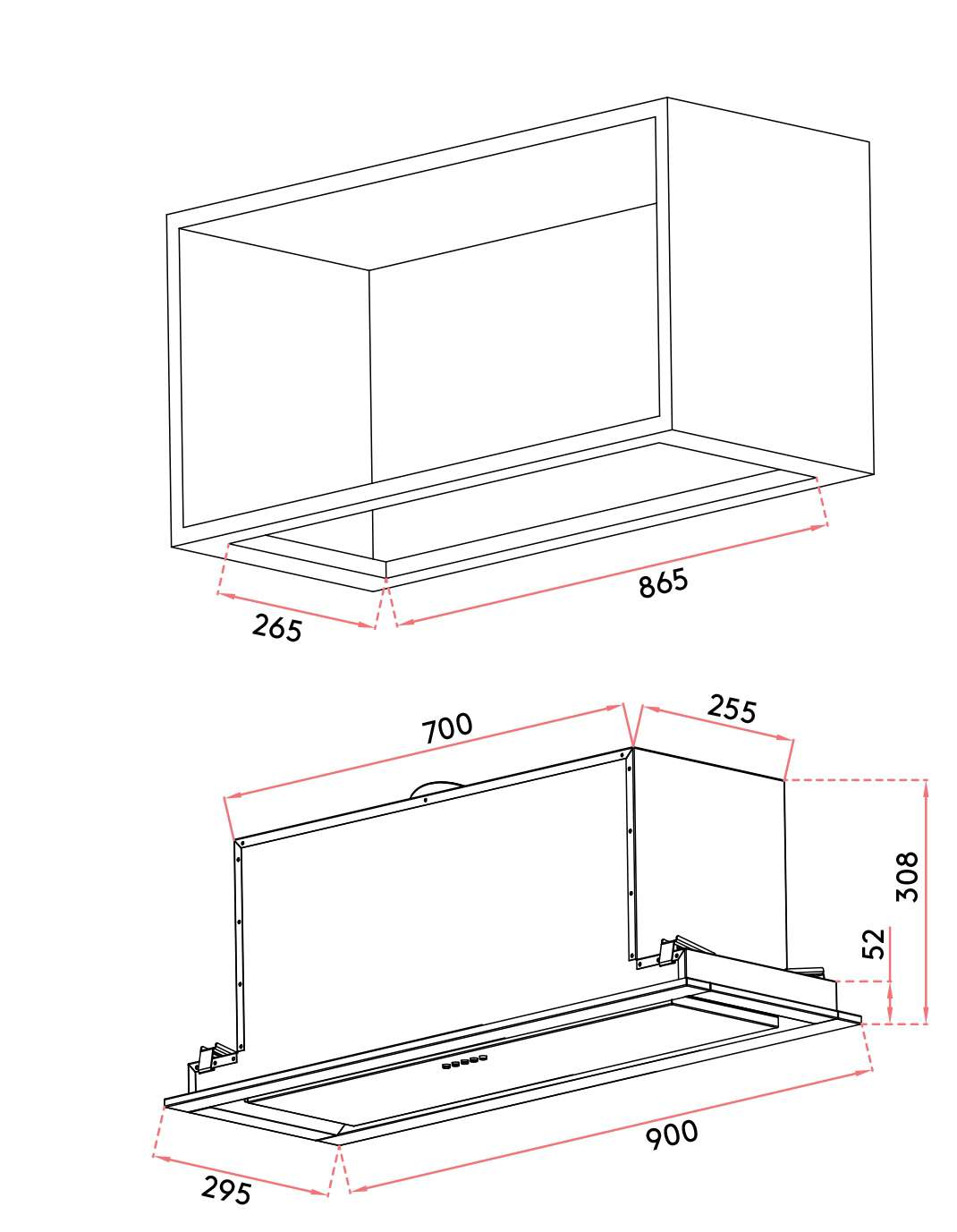 InAlto 90cm Undermount Rangehood AUM90PS