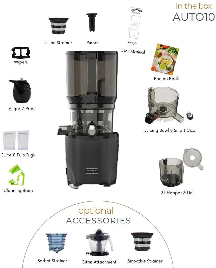 Kuvings AUTO10 Hands Free Black Cold Press Juicer AUTO10-BL