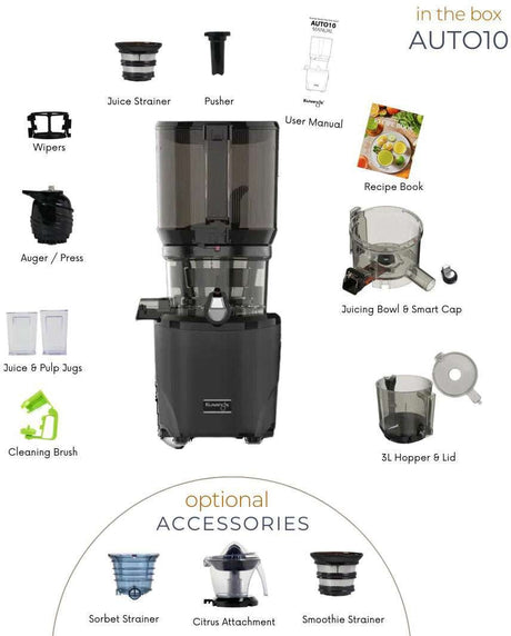 Kuvings AUTO10 Hands Free Black Cold Press Juicer AUTO10-BL
