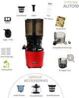 Kuvings AUTO10 Hands Free Red Cold Press Juicer AUTO10-RD