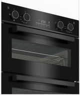 Beko 60cm Multifunction Built-in Double Oven Dark Stainless Steel BBO6811DDX