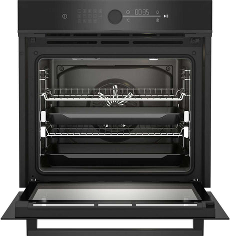 Beko 60cm 85L Pyrolytic Multifunction Electric Wall Oven BBO6852PDX