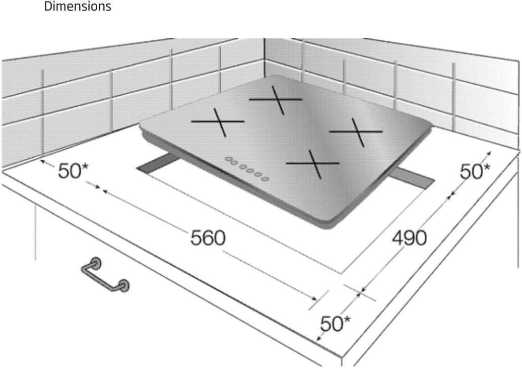Beko 60cm Vitroceramic 4 Zone Electric Cooktop BCT601CG