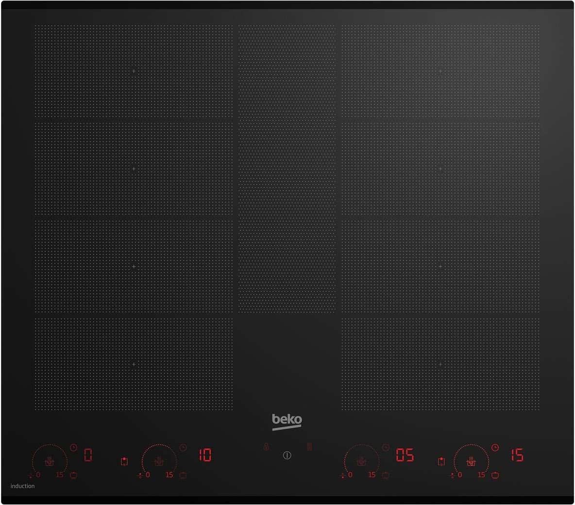 Beko 60cm Electric Flexy Induction Cooktop Black BCT604IG