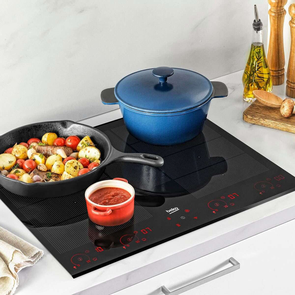 Beko 60cm Electric Flexy Induction Cooktop Black BCT604IG