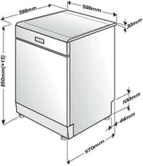 Beko 60cm Freestanding Dishwasher BDF1640AX