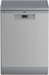 Beko 60cm Freestanding Dishwasher Platinum Steel BDFB1410X