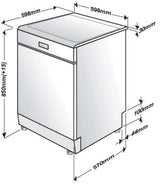 Beko 60cm Freestanding Dishwasher Stainless Steel BDFB1430X