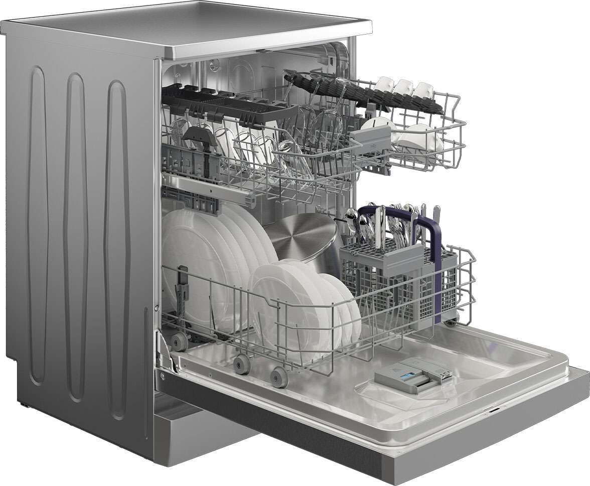 Beko 60cm Freestanding Dishwasher Stainless Steel BDFB1430X