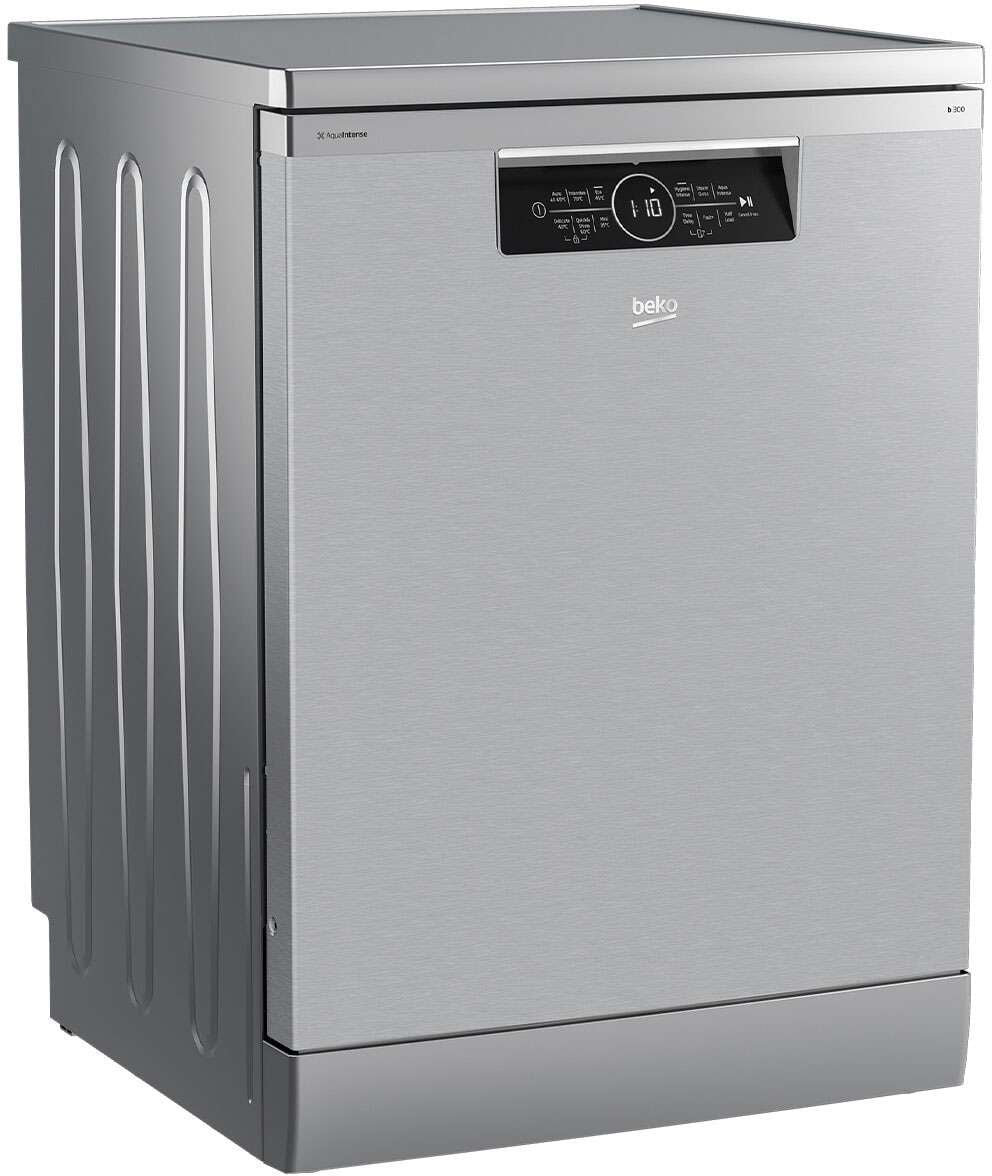 Beko 60cm Freestanding Dishwasher Platinum Steel BDFB1630X
