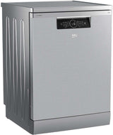 Beko 60cm Freestanding Dishwasher Platinum Steel BDFB1630X