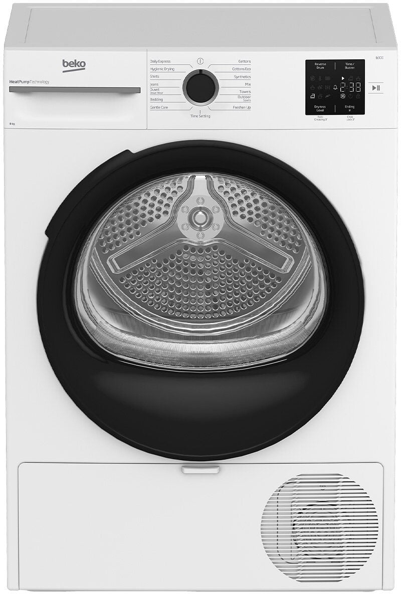 Beko 8kg Heat Pump Dryer BDPB8010W | Greater Sydney Only