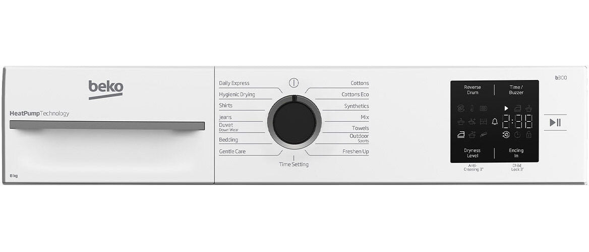 Beko 8kg Heat Pump Dryer BDPB8010W | Greater Sydney Only
