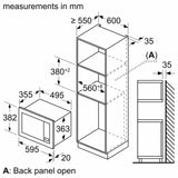 Bosch Series 2 25L Built-In Microwave BEL653MB4A