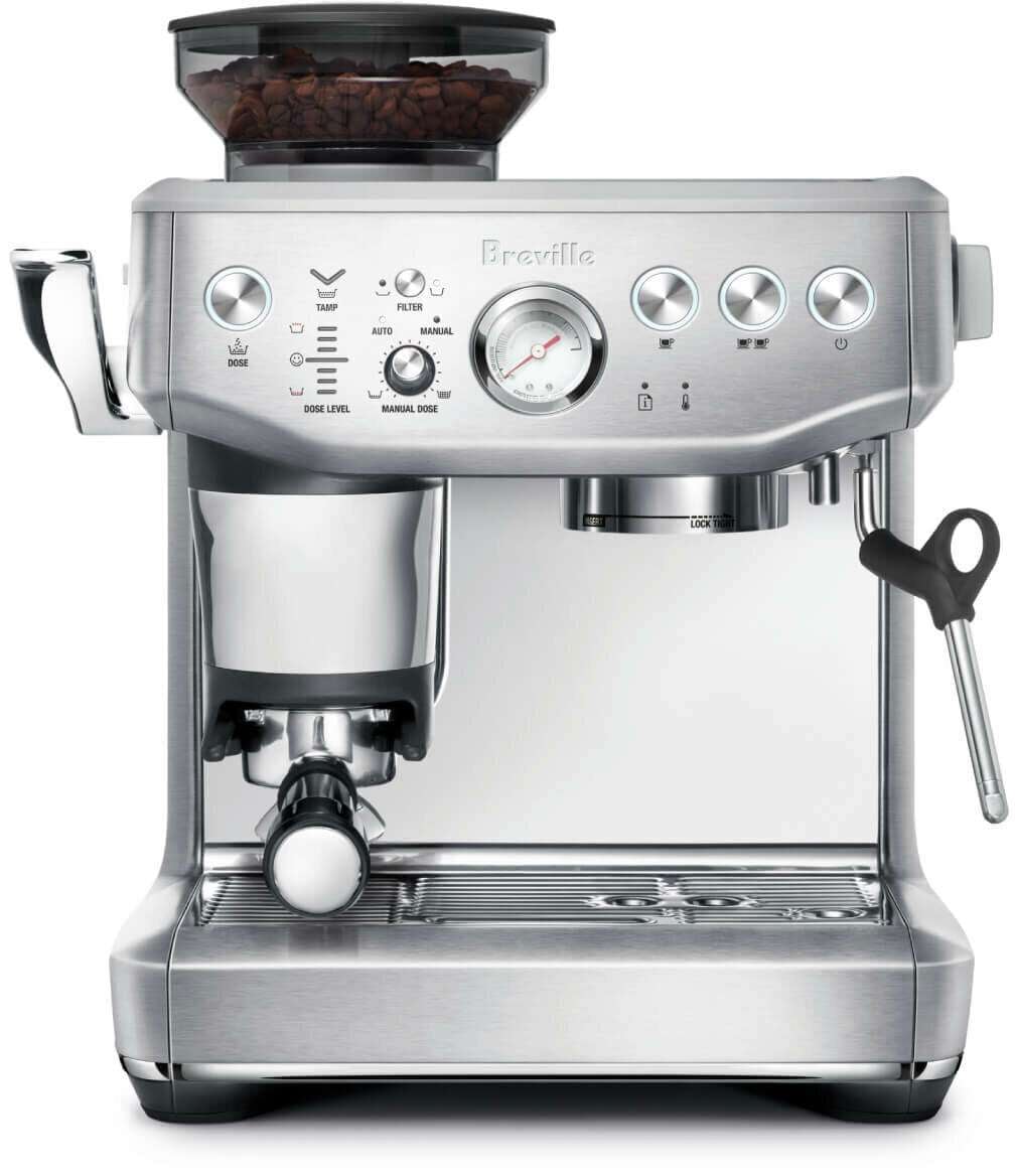 Breville The Barista Express Impress Stainless Steel Coffee Machine BES876BSS