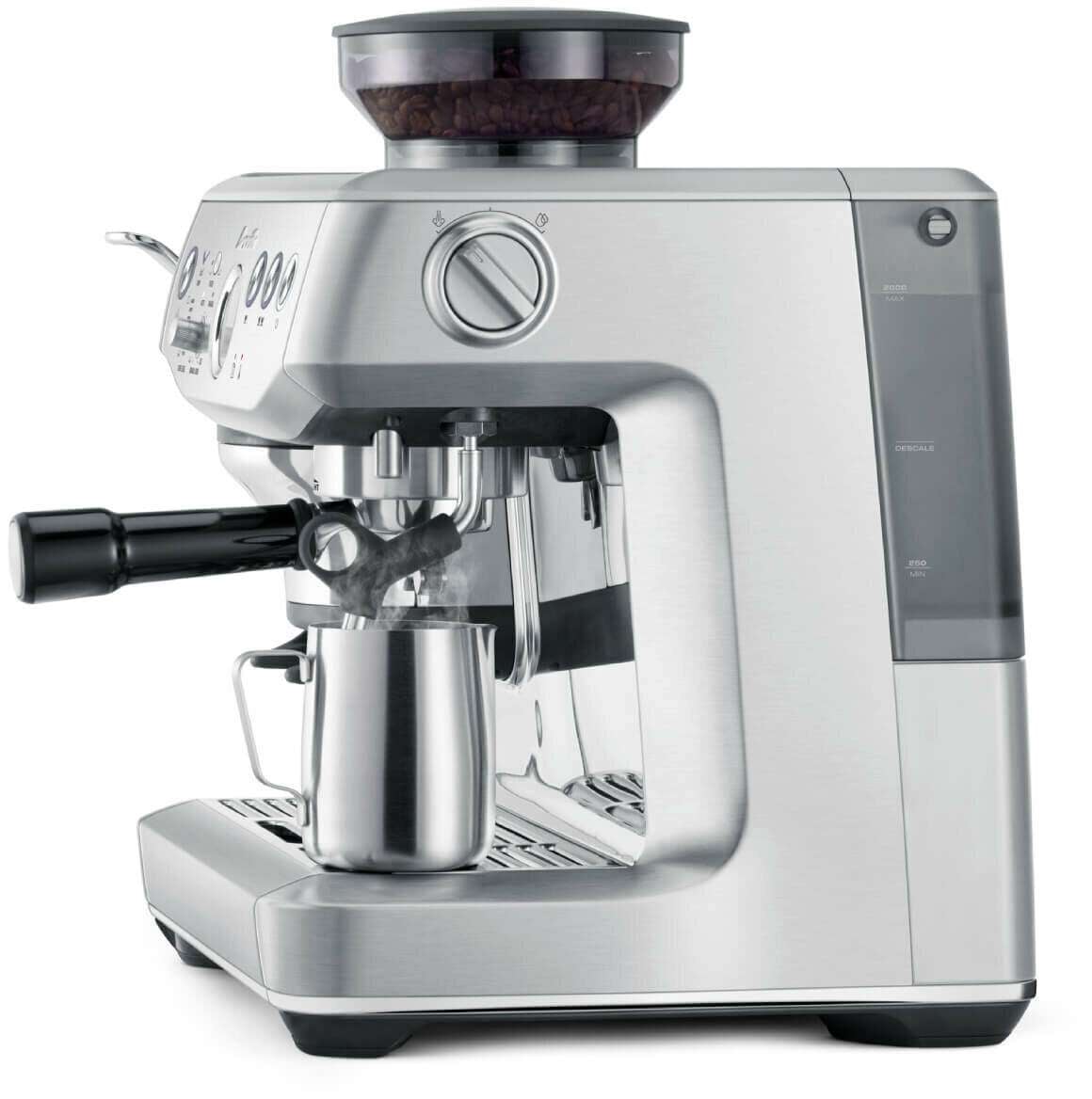 Breville The Barista Express Impress Stainless Steel Coffee Machine BES876BSS