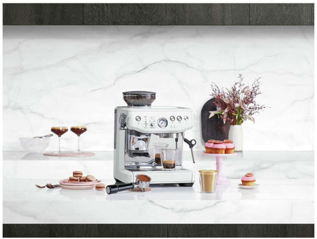 Breville The Barista Express Impress Sea Salt Coffee Machine BES876SST