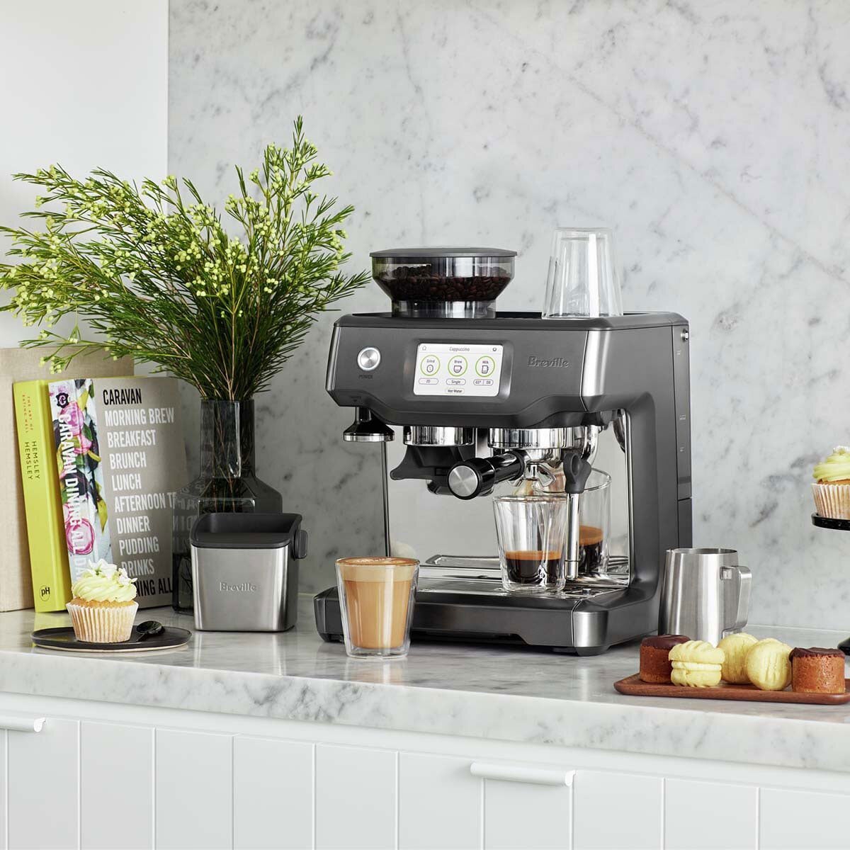 Breville The Barista Touch Coffee Machine Black Stainless Steel BES880BST