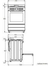 Beko 60cm Electric Freestanding Oven/Stove BFC60EMW1
