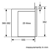 Bosch Series 4 25L Built-In Microwave BFL553MB1A