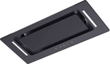 Schweigen 60cm Non-Silent 900m3/hr Black Glass Undermount Rangehood BGUM-6B