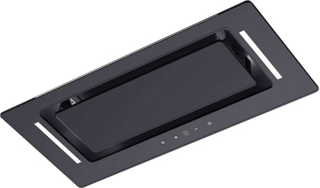 Schweigen 60cm Non-Silent 900m3/hr Black Glass Undermount Rangehood BGUM-6B