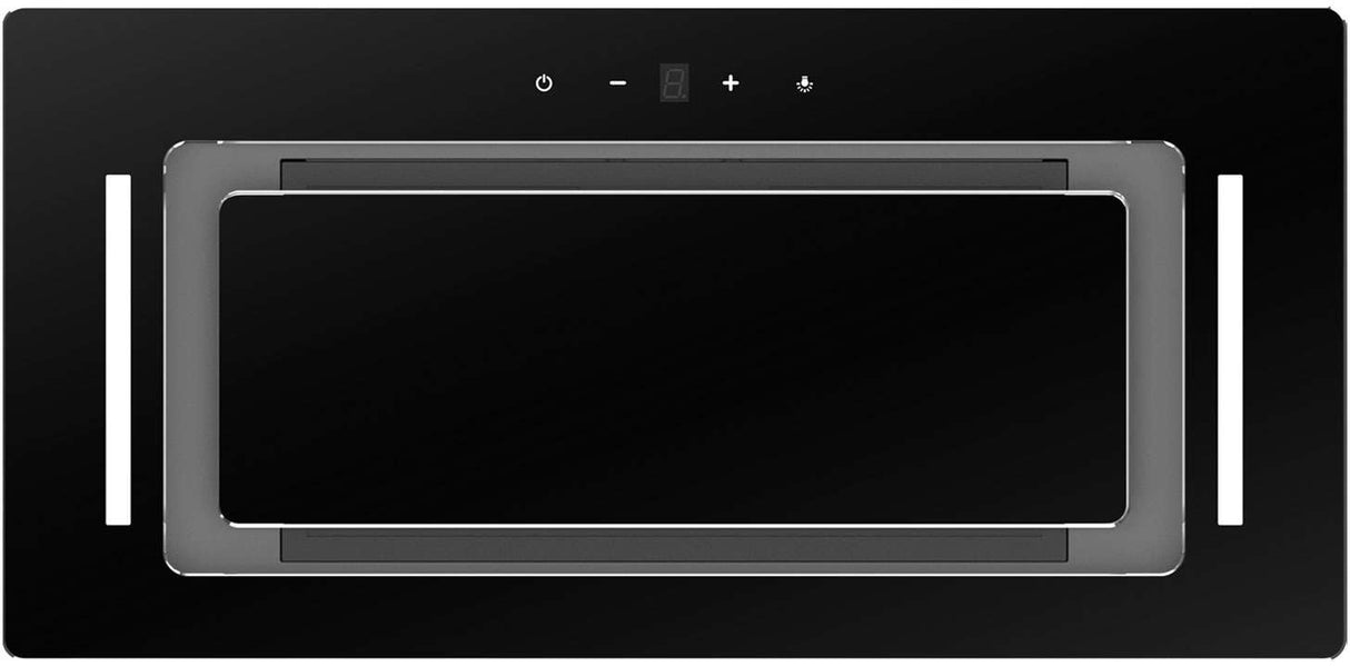 Schweigen 60cm Non-Silent 900m3/hr Black Glass Undermount Rangehood BGUM-6B