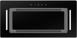 Schweigen 60cm Non-Silent 900m3/hr Black Glass Undermount Rangehood BGUM-6B