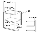 Casa 34L Built-In Wall Convection Microwave BMIC34CA