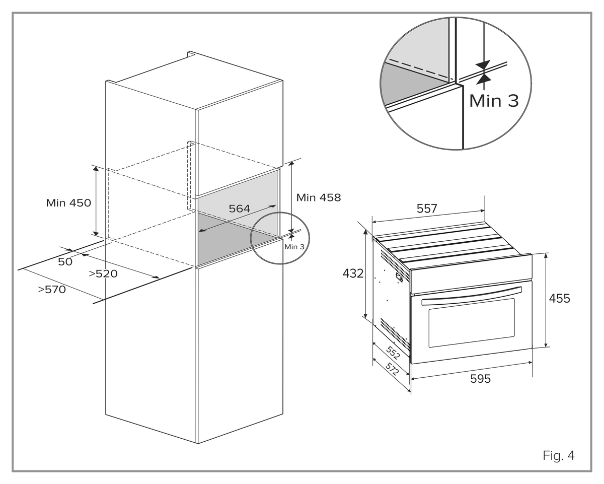 Casa 40L Built-In Wall Convection Microwave BMIO40CA