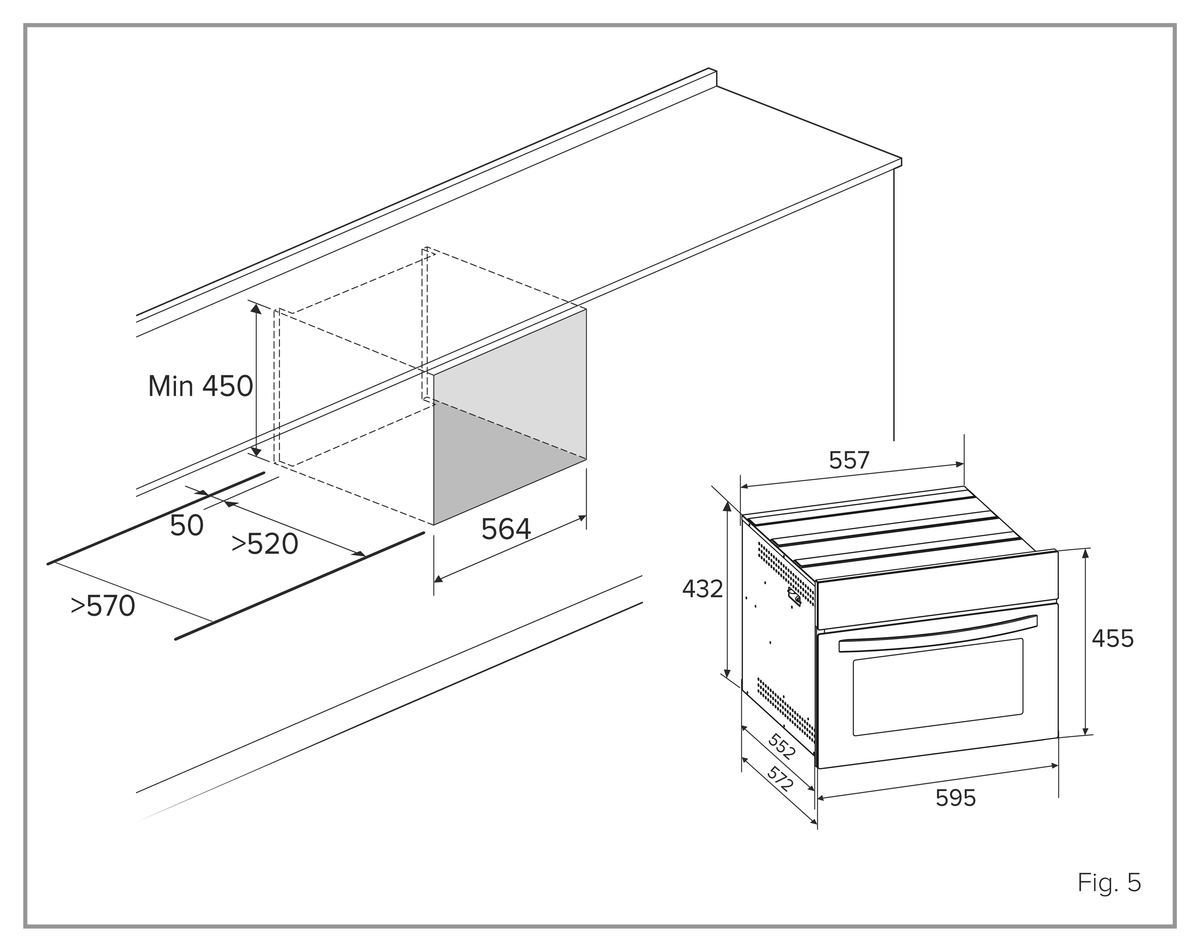 Casa 40L Built-In Wall Convection Microwave BMIO40CA