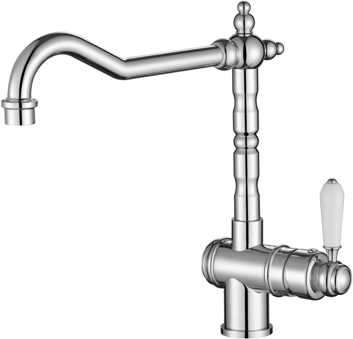 Modern National Bordeaux Chrome Kitchen Mixer Tap BOR004